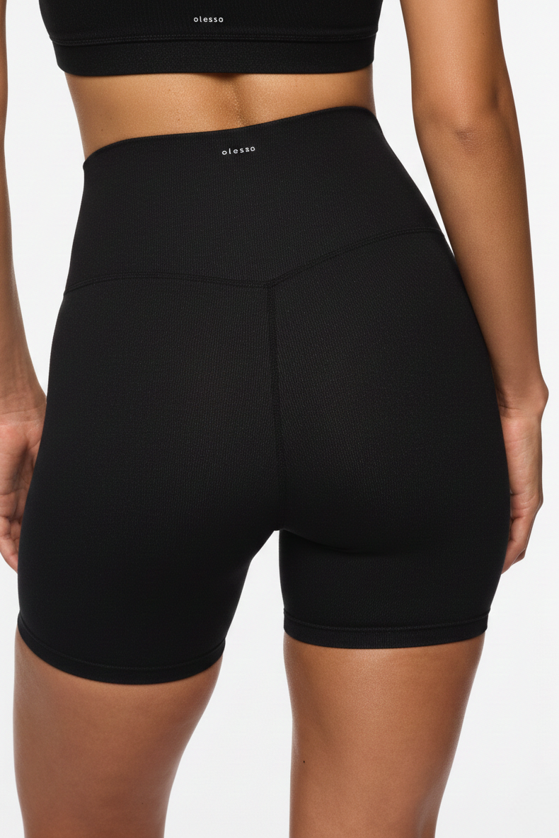 The Signature 4" Shorts — Black: Breathable Tanboocel™ bamboo activewear for skin safety and all-day comfort