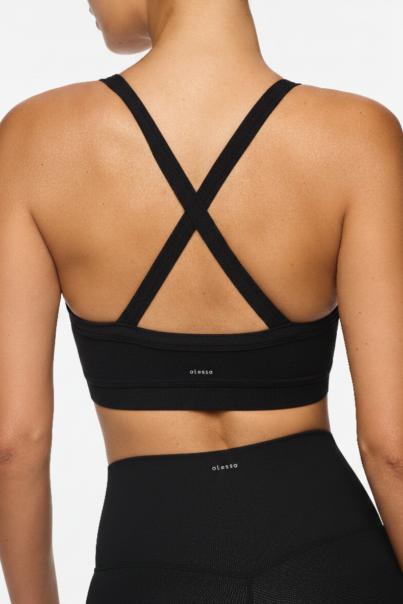 The Olessa The Signature 4" Shorts — Black: Sustainable, performance-driven activewear with a lighter footprint