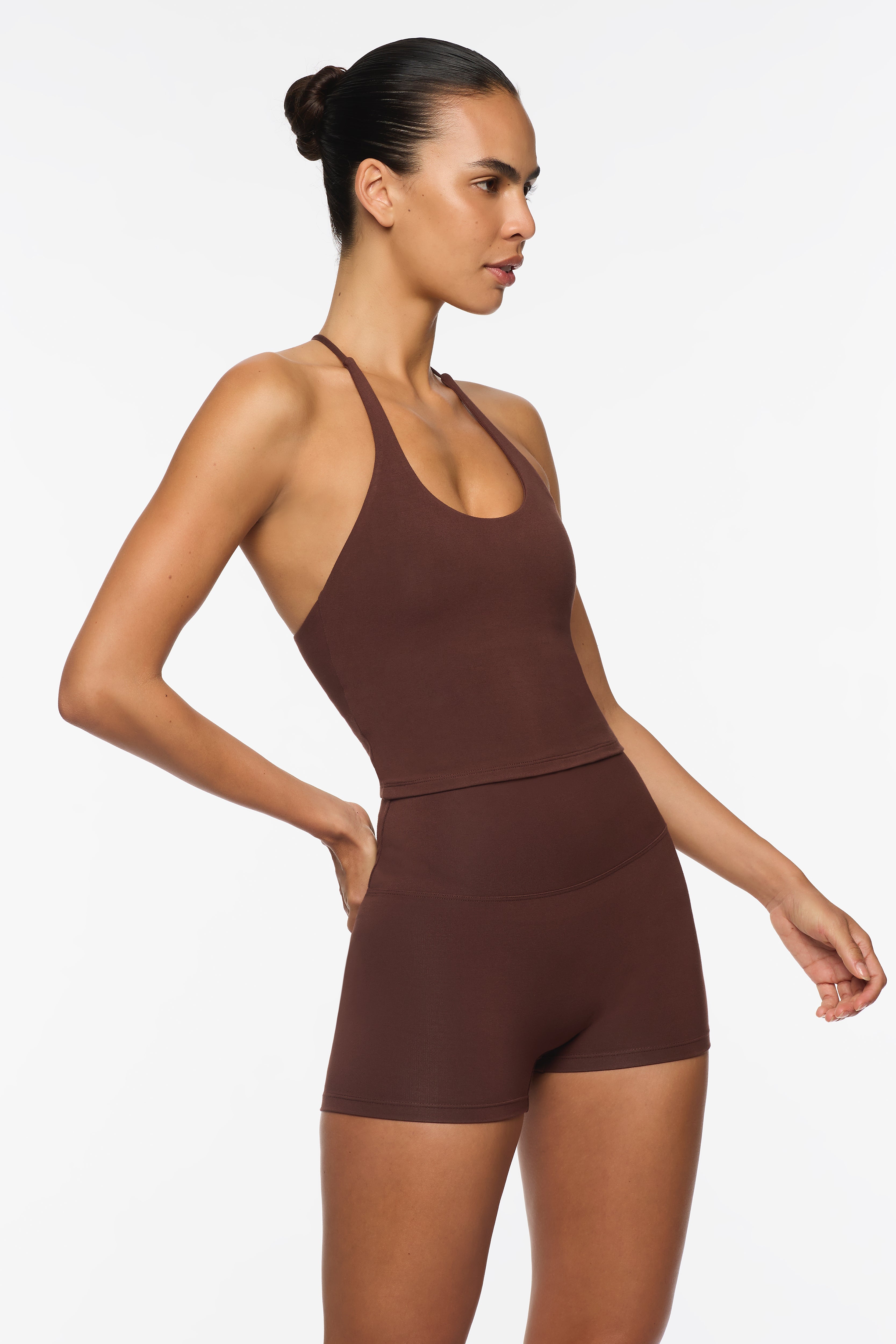 The Olessa The Everyday Bamboo Tank — Chocolate: Sustainable, performance-driven activewear with a lighter footprint