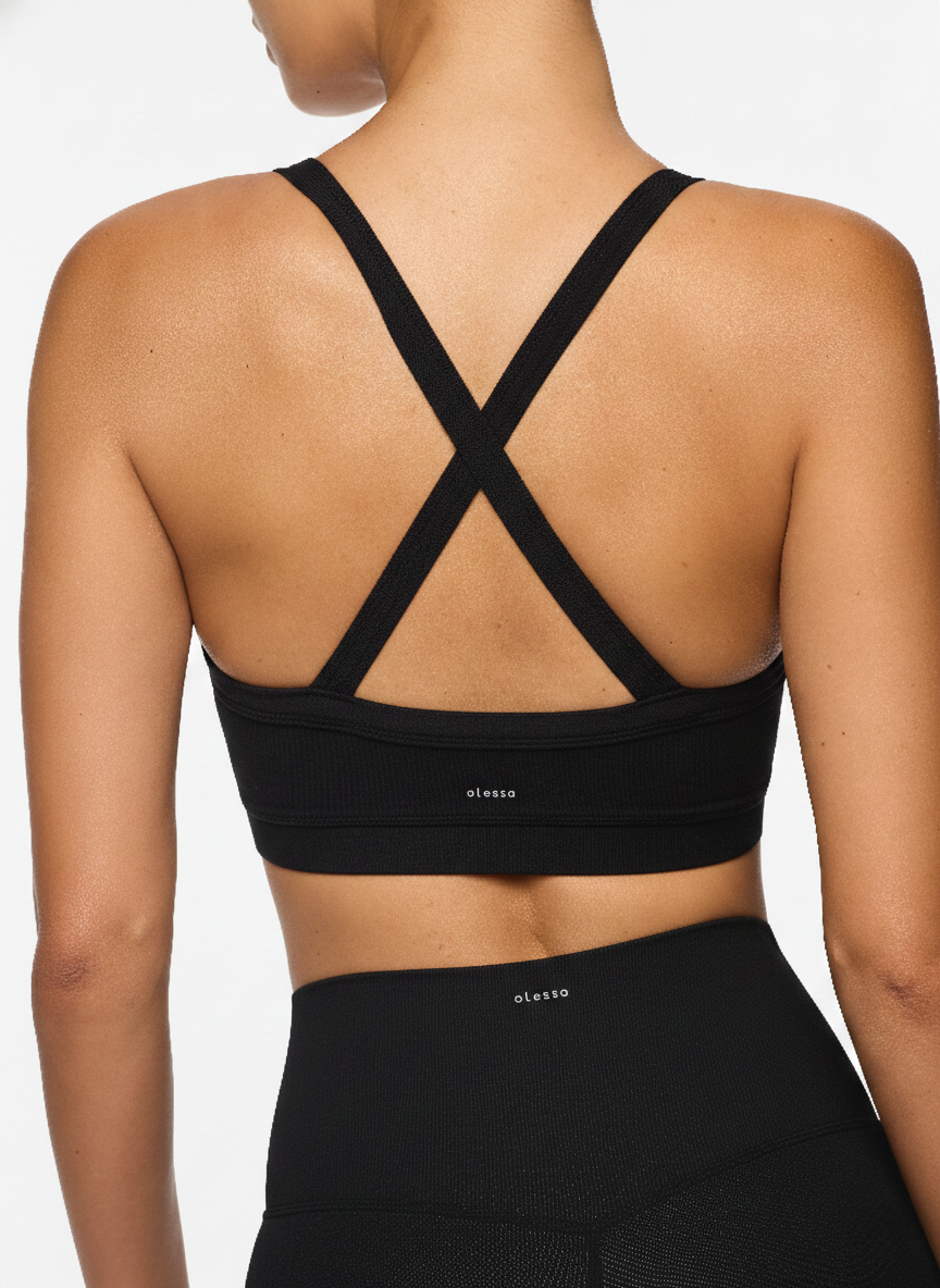 The Olessa The Signature 4" Shorts — Black: Sustainable, performance-driven activewear with a lighter footprint