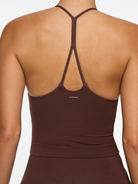 Olessa The Everyday Bamboo Tank — Chocolate in soft, sustainable bamboo fabric - effortless style for mindful movement
