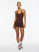 The Everyday Bamboo Tank — Chocolate - Virgin plastic-free performance activewear designed for your body's natural rhythm