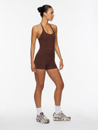 Our signature chocolate bamboo fabric, engineered for hypoallergenic breathability and moisture-wicking performance