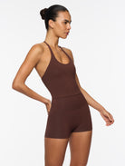 The Olessa The Everyday Bamboo Tank — Chocolate: Sustainable, performance-driven activewear with a lighter footprint