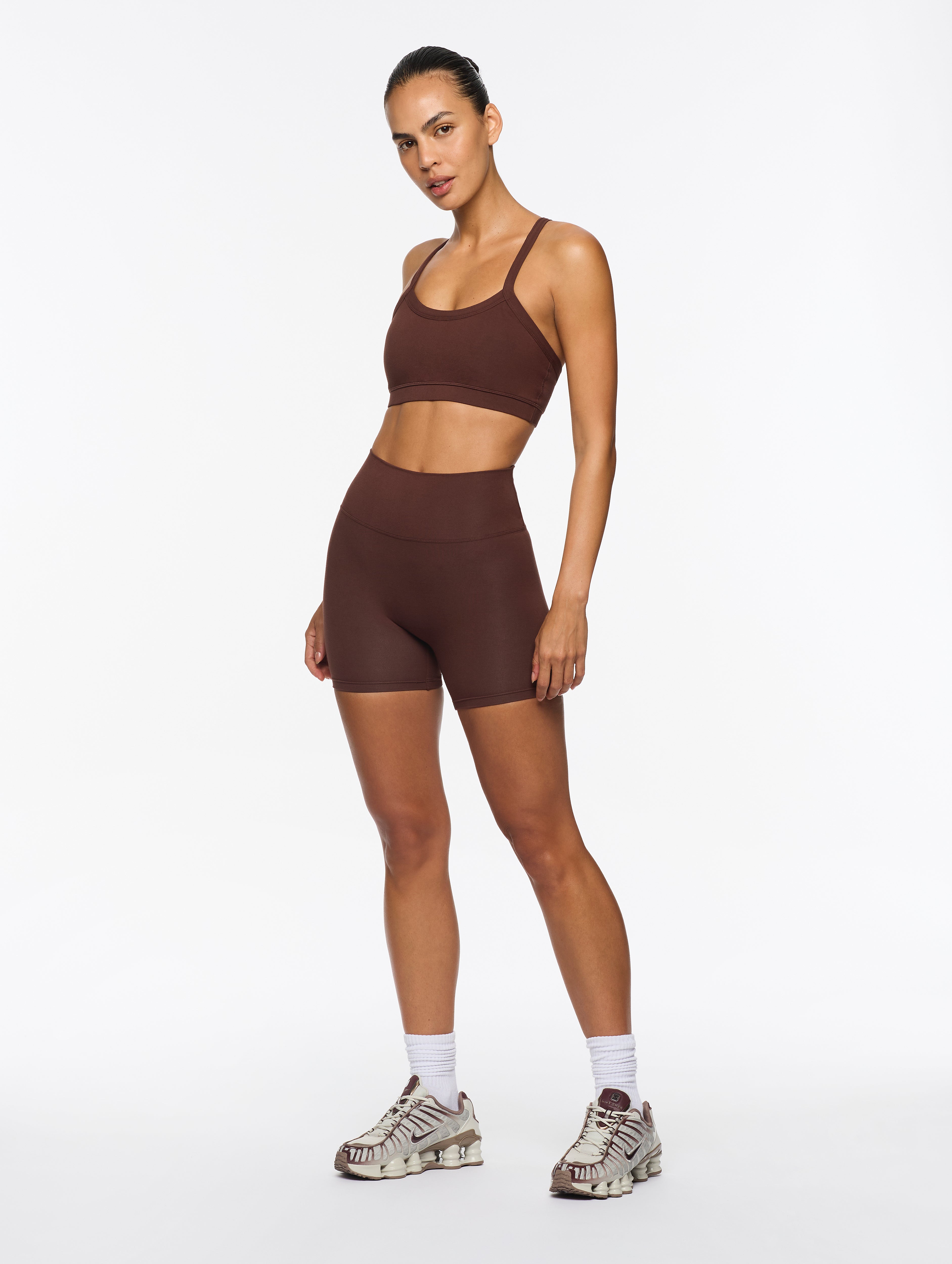 Essential Bamboo Bralette - Chocolate - Plastic-free performance activewear designed for mindful movement.