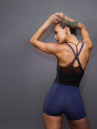 Navy Essential Bamboo Bralette: Designed for a cleaner planet and high-performance, hypoallergenic skin safety