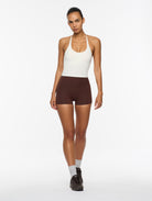 The Everyday Bamboo Tank — White - Virgin plastic-free, performance activewear designed for your body's natural rhythm